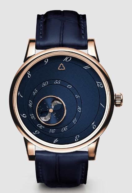 Trilobe Les Matinaux L’Heure Exquise Blue Rose Gold LM13LB Replica Watch